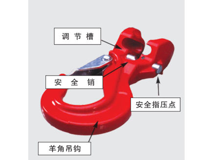 80級多機能羊の角のフックチェーンスリング・リギング