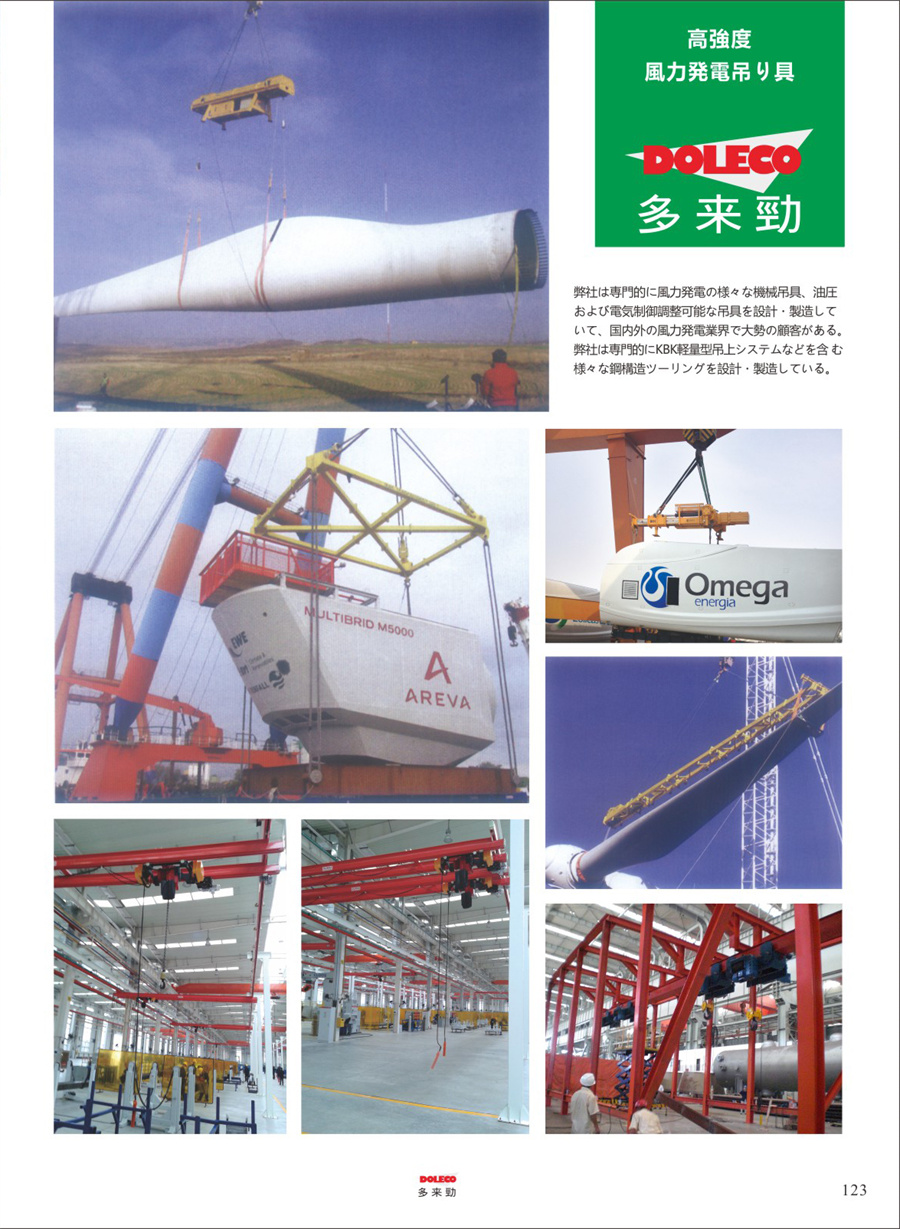 セグメント化された延長吊上ビーム